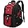 SHRRADOO Extra Large 50L Travel Laptop Backpack with combination lock, College High School Backpack Airline Approved Business Work Bag Fit 17 Inch Laptops for Men Women,Red view 2
